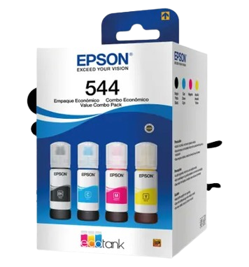 Pack de tintas, 4 colores de EPSON, Modelo: T544